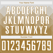 Custom Old Gold White Sublimation Soccer Uniform Jersey