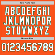 Custom Orange White-Kelly Green Two-Button Unisex Softball Jersey