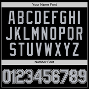 Custom Black Gray-White Two-Button Unisex Softball Jersey