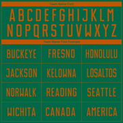 Custom Kelly Green Texas Orange Sublimation Soccer Uniform Jersey