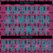 Custom Pink Teal-Black Geometric Shapes Sublimation Soccer Uniform Jersey