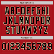 Custom Red Black-City Cream Two-Button Unisex Softball Jersey