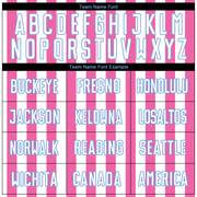 Custom Pink White-Light Blue Sublimation Soccer Uniform Jersey