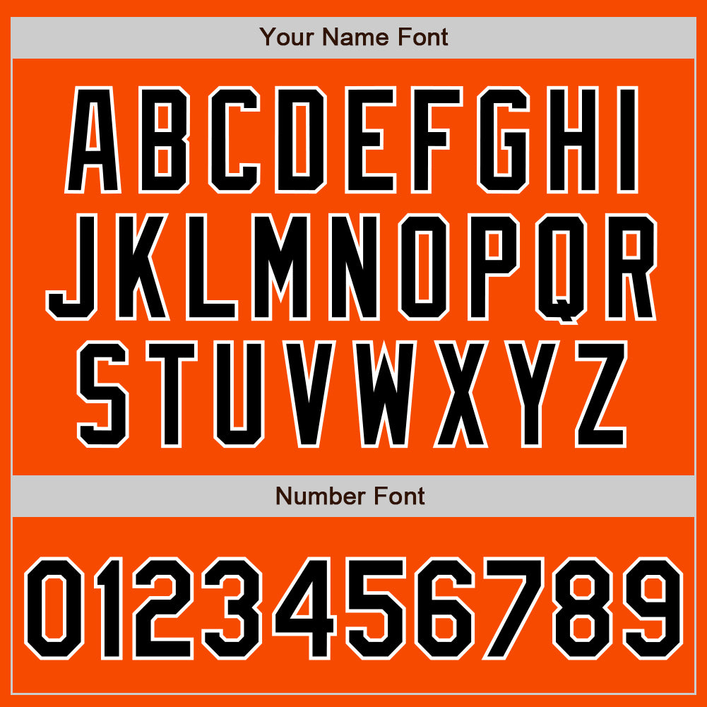 Custom Orange Black-White Two-Button Unisex Softball Jersey