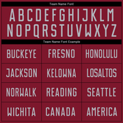 Custom Crimson Gray Sublimation Soccer Uniform Jersey