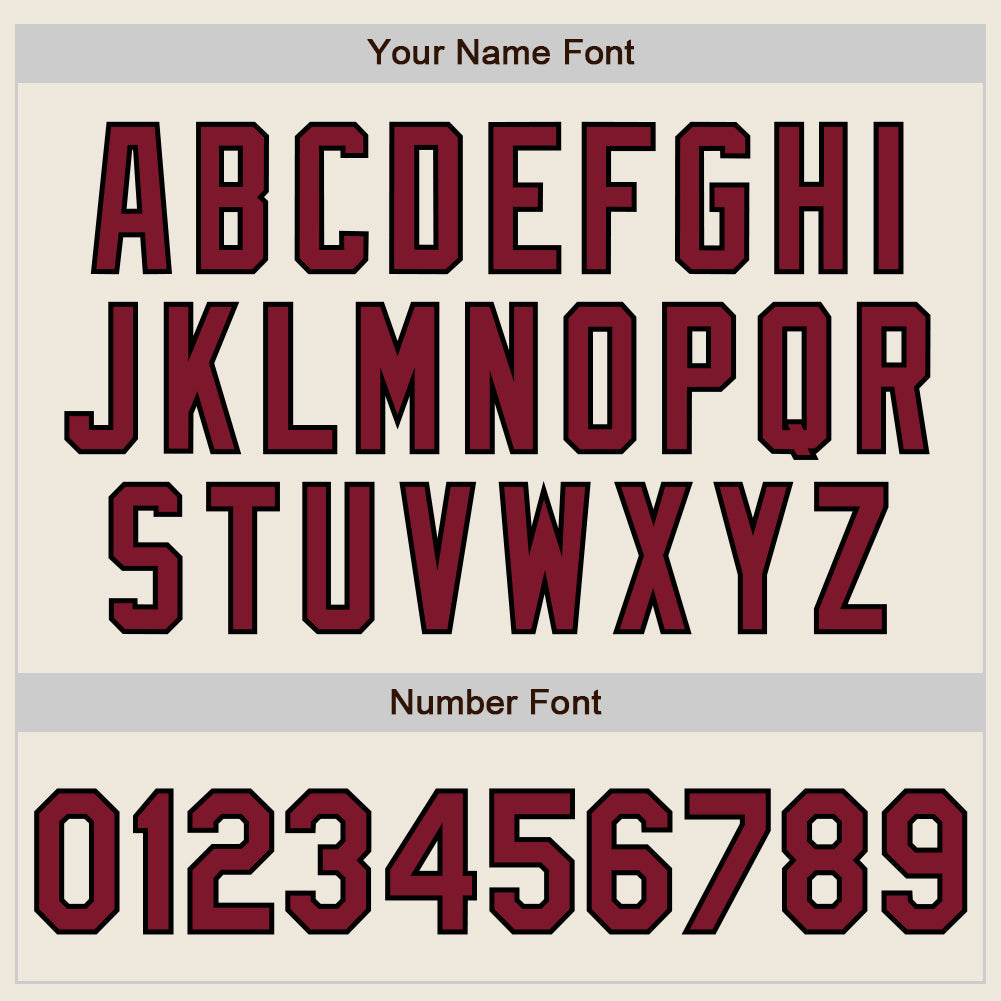 Custom Cream Black Pinstripe Crimson Two-Button Unisex Softball Jersey