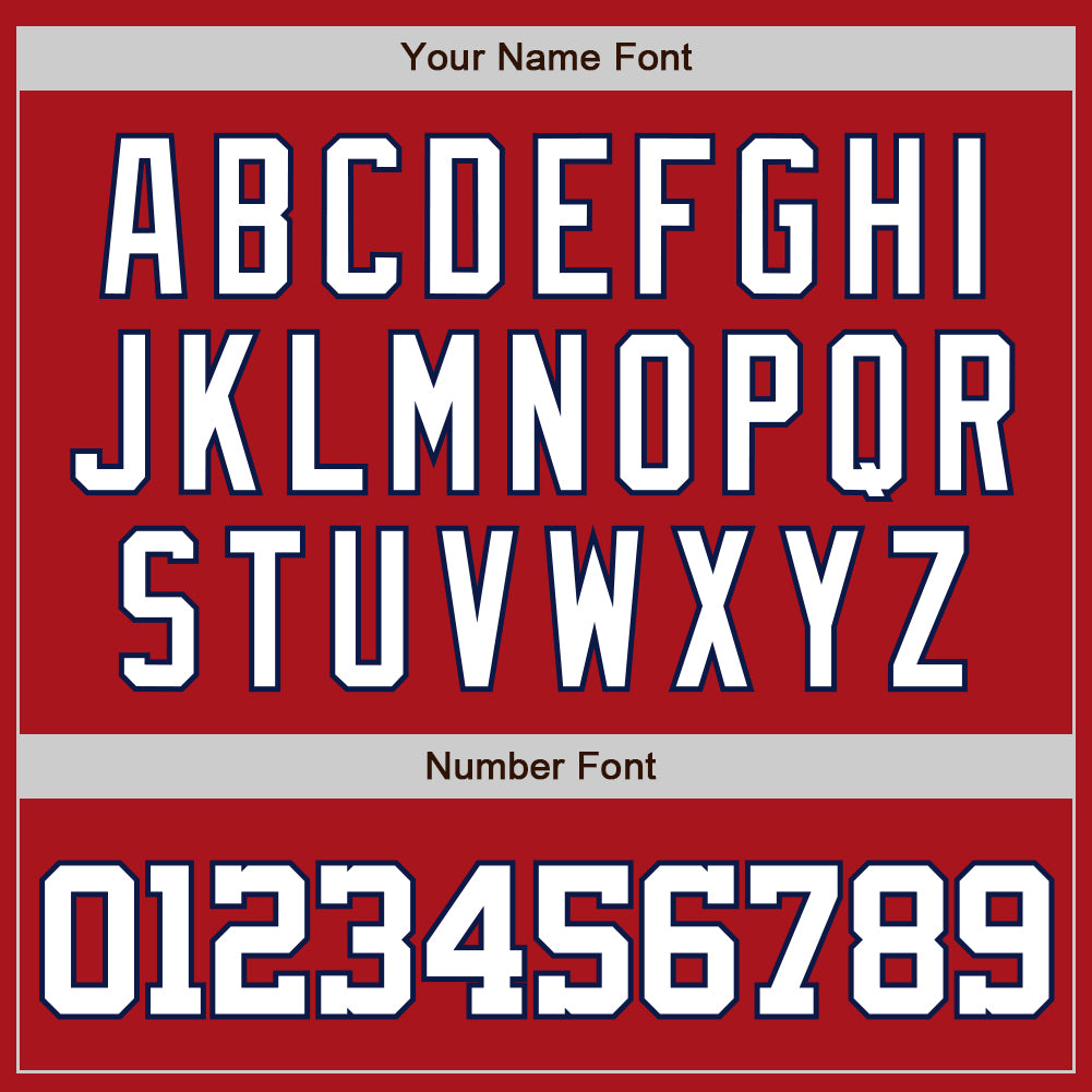 Custom Red White-Navy Two-Button Unisex Softball Jersey