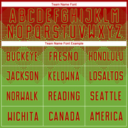 Custom Neon Green Red Sublimation Soccer Uniform Jersey