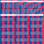 Custom Red Royal-White Sublimation Soccer Uniform Jersey