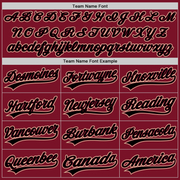 Custom Crimson Black-City Cream Two-Button Unisex Softball Jersey