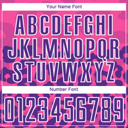 Custom Pink Purple-White Animal Print Sublimation Soccer Uniform Jersey