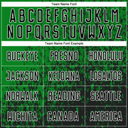 Custom Grass Green Black-White Abstract Fragment Art Sublimation Soccer Uniform Jersey