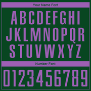 Custom Green Medium Purple Sublimation Soccer Uniform Jersey