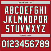 Custom Red Kelly Green Pinstripe Kelly Green Two-Button Unisex Softball Jersey