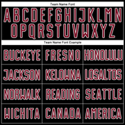 Custom Black Crimson-White Sublimation Split Fashion Soccer Uniform Jersey