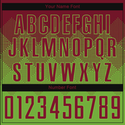 Custom Neon Green Crimson Sublimation Soccer Uniform Jersey