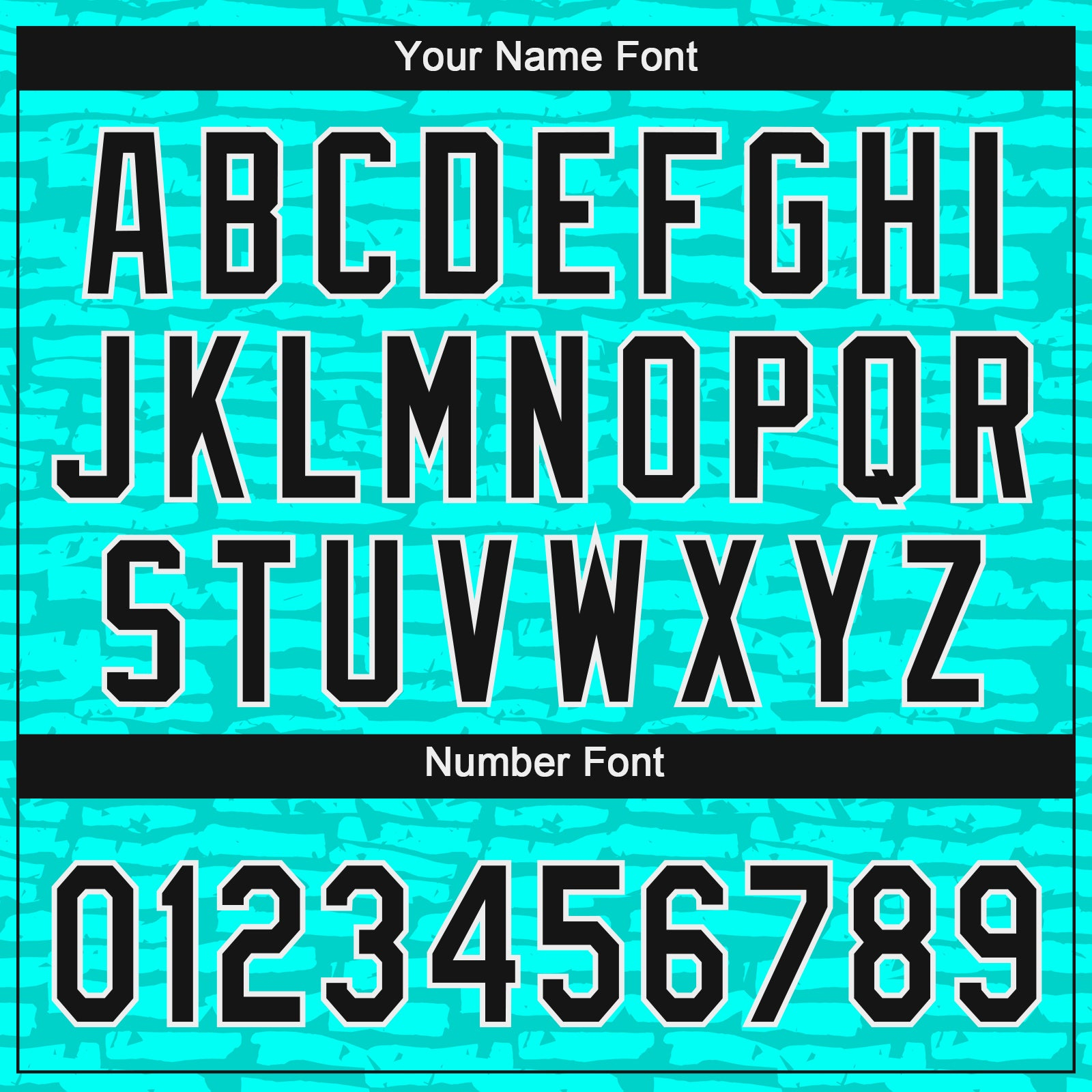 Custom Teal Black-White 3D Pattern Two-Button Unisex Softball Jersey