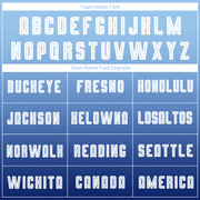 Custom Light Blue White-Navy Sublimation Long Sleeve Fade Fashion Soccer Uniform Jersey