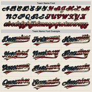 Custom Cream Vintage USA Flag-Black Two-Button Unisex Softball Jersey