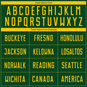 Custom Green Yellow Sublimation Soccer Uniform Jersey