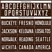 Custom Brown White Sublimation Soccer Uniform Jersey