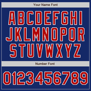 Custom Royal Red-White Two-Button Unisex Softball Jersey