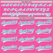 Custom Pink White-Royal Two-Button Unisex Softball Jersey