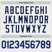 Custom White Navy-Light Blue Two-Button Unisex Softball Jersey