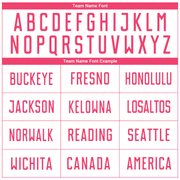 Custom White Neon Pink Sublimation Soccer Uniform Jersey