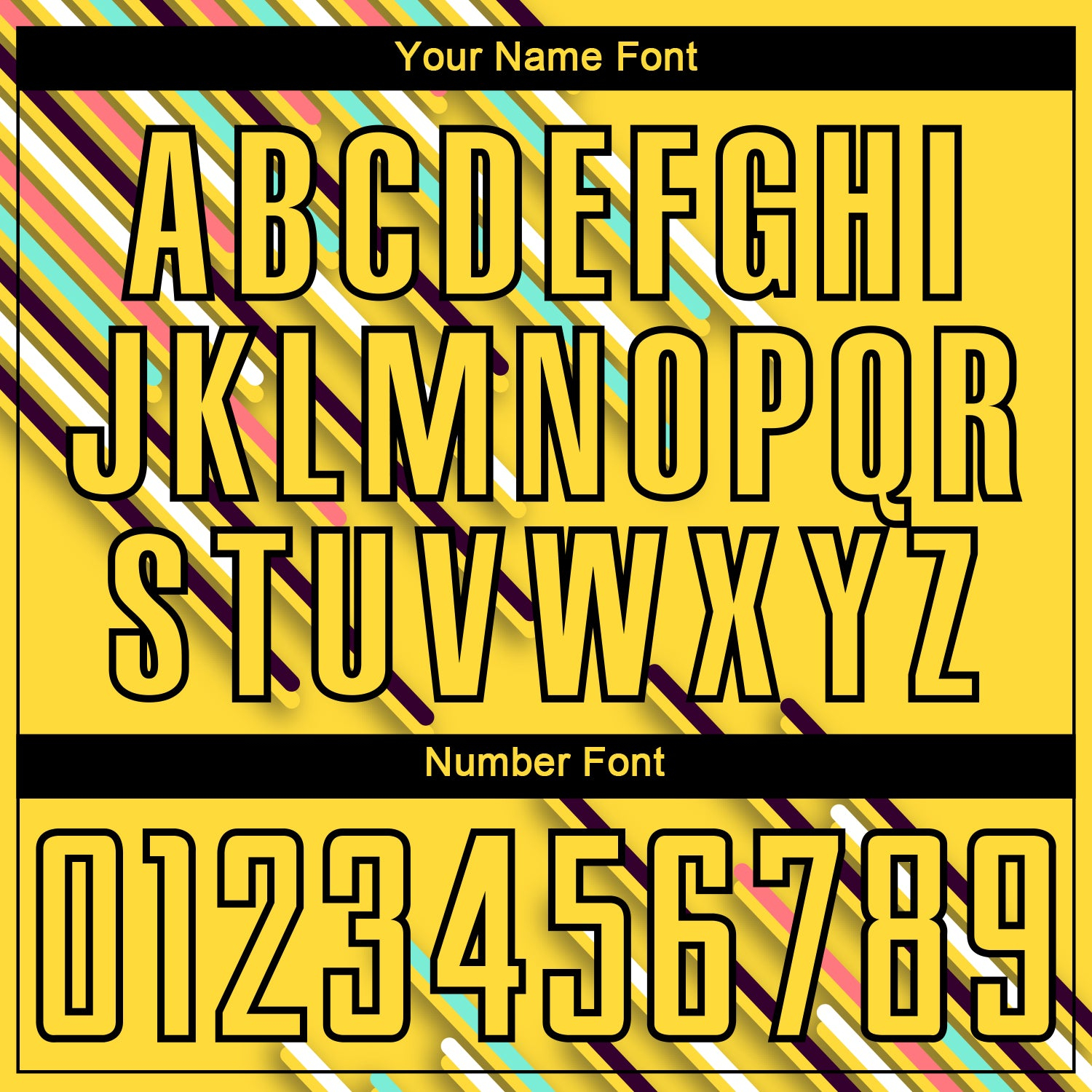 Custom Yellow Black Lines Sublimation Soccer Uniform Jersey