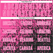 Custom Pink Black-White Abstract Fragment Art Sublimation Soccer Uniform Jersey