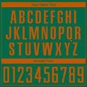 Custom Kelly Green Texas Orange Sublimation Soccer Uniform Jersey