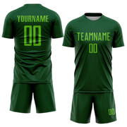 Custom Green Aurora Green Sublimation Soccer Uniform Jersey