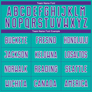 Custom Aqua Purple-White Sublimation Soccer Uniform Jersey