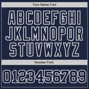 Custom Navy Navy-Gray Two-Button Unisex Softball Jersey