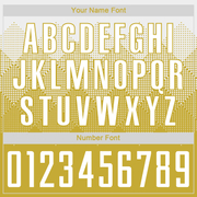 Custom Old Gold White Sublimation Soccer Uniform Jersey