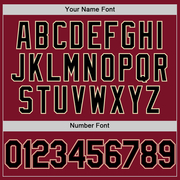 Custom Crimson Black-City Cream Two-Button Unisex Softball Jersey