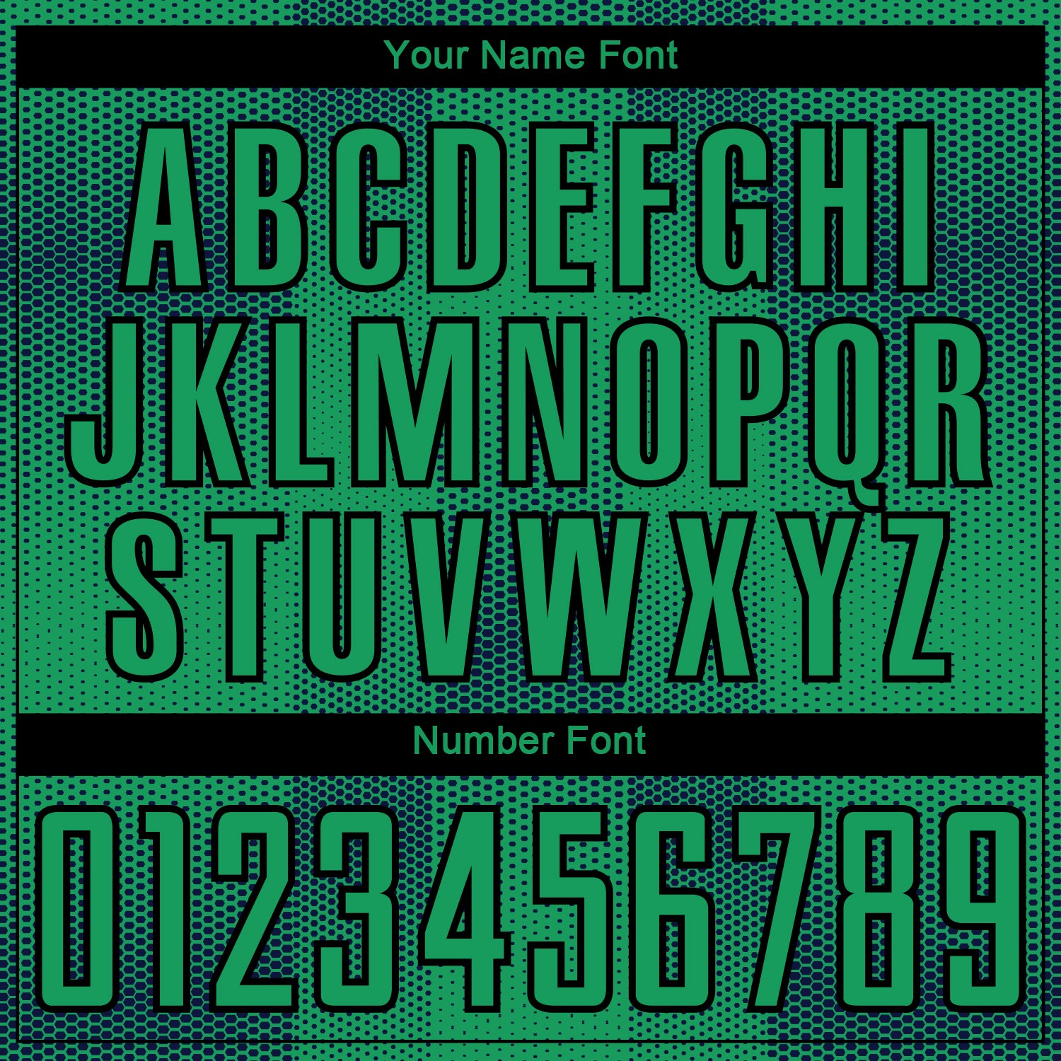 Custom Kelly Green Black Geometric Shapes Sublimation Soccer Uniform Jersey