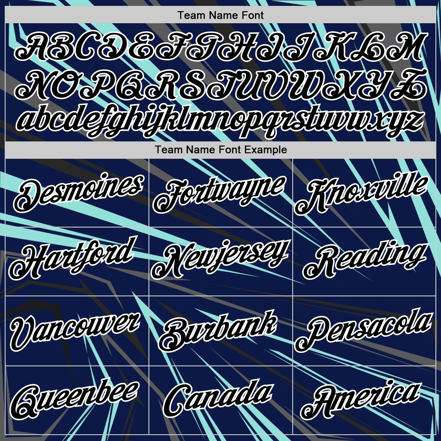 Custom Navy Black Ice Blue-Steel Gray 3D Esports Performance T-Shirt