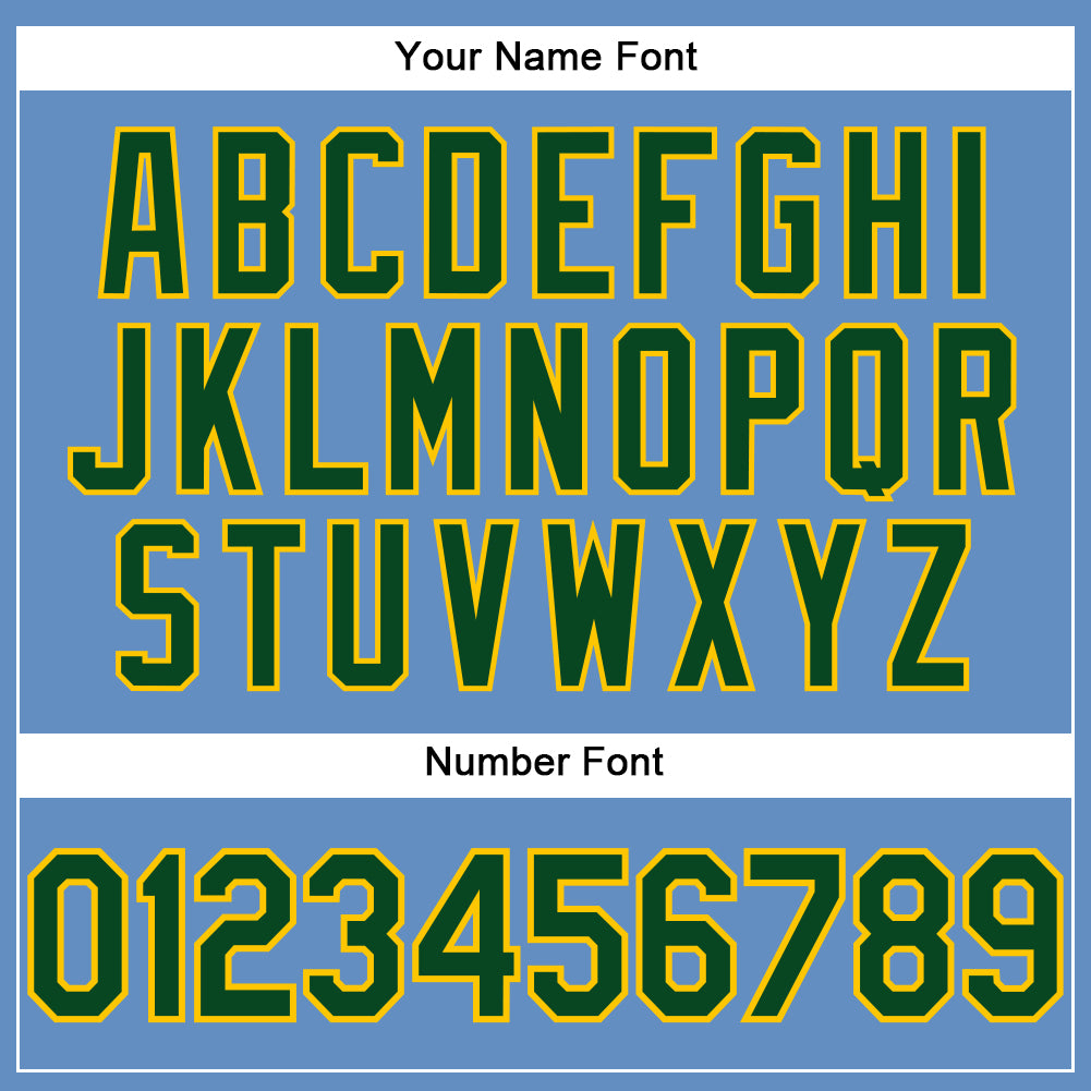 Custom Light Blue Green-Yellow Performance T-Shirt