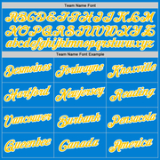 Custom Blue Gold-White Performance T-Shirt