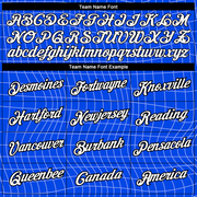 Custom Thunder Blue White-Black 3D Pattern Design Smile Emoji Performance T-Shirt