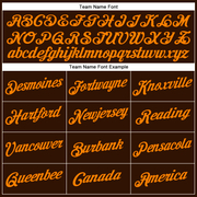 Custom Brown Bay Orange Performance T-Shirt