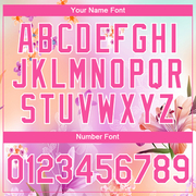 Custom Pink White 3D Pattern Design Flowers Performance T-Shirt