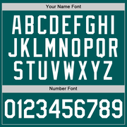 Custom Teal White Performance T-Shirt