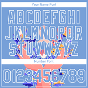 Custom Light Blue White 3D Pink Ribbon Breast Cancer Performance T-Shirt