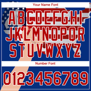 Custom Royal Red-White 3D Pattern Design American Flag Tool Hammer Labor Day Performance T-Shirt