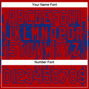 Custom Red Royal 3D Pattern Design Dripping Splatter Art Performance T-Shirt