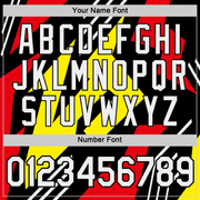 Custom Black Light Yellow-Fire Red 3D Esports Performance T-Shirt