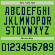 Custom Neon Green Navy Performance T-Shirt